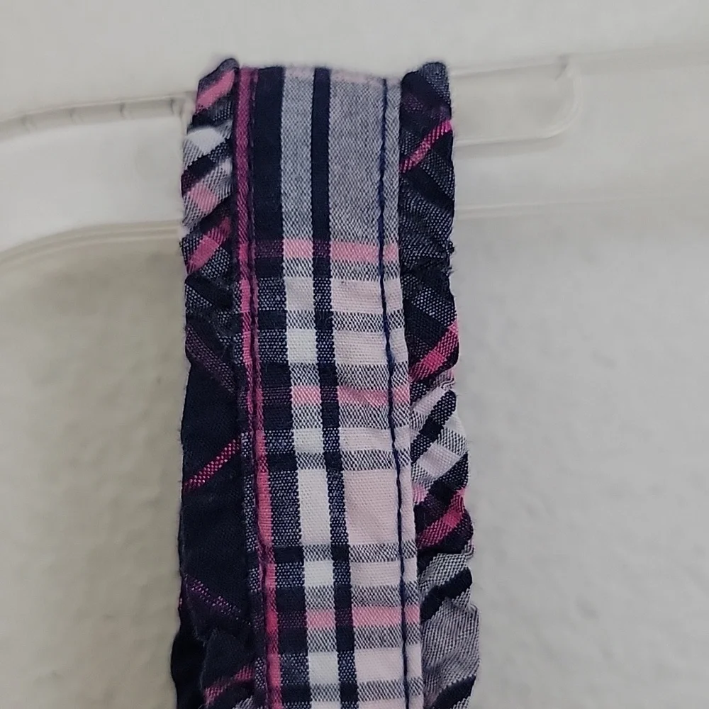 Justice Blue, Pink & White Plaid Jumper Dress 16